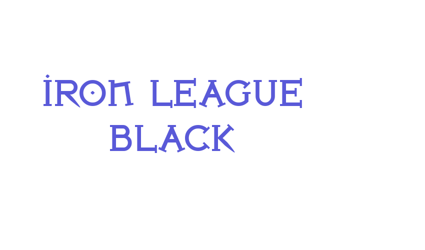 Iron League Black Font