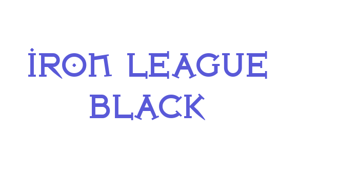 Iron League Black Font Download