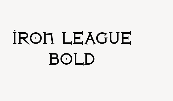 Iron League Bold Font