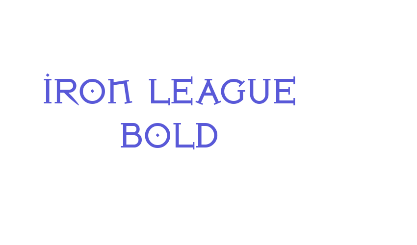 Iron League Bold Font