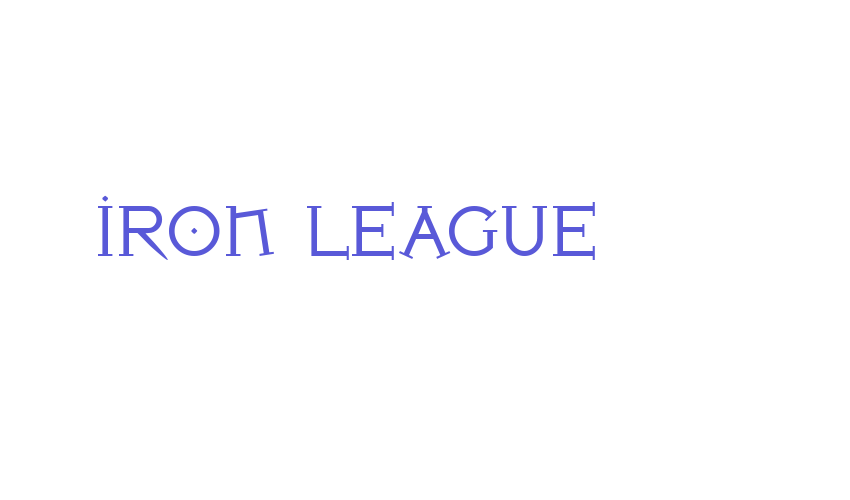 Iron League Font