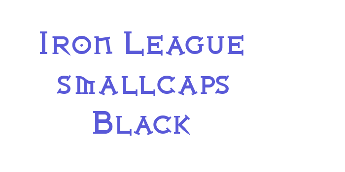 Iron League smallcaps Black Font Download