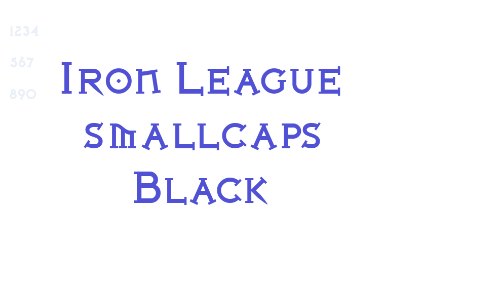 Iron League smallcaps Black-font-download