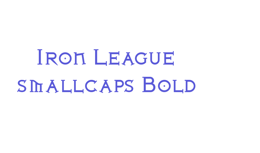 Iron League smallcaps Bold Font