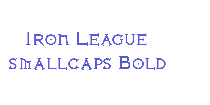 Iron League smallcaps Bold Font Download