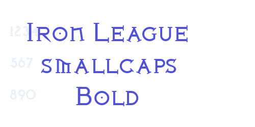 Iron League smallcaps Bold-font-download
