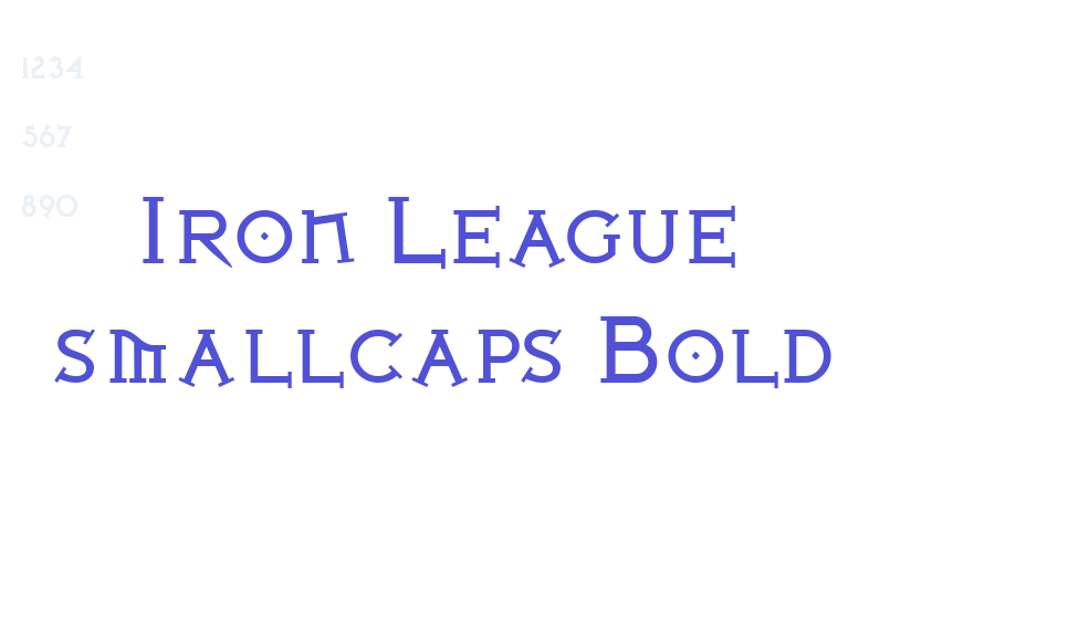 Iron League smallcaps Bold-font-download