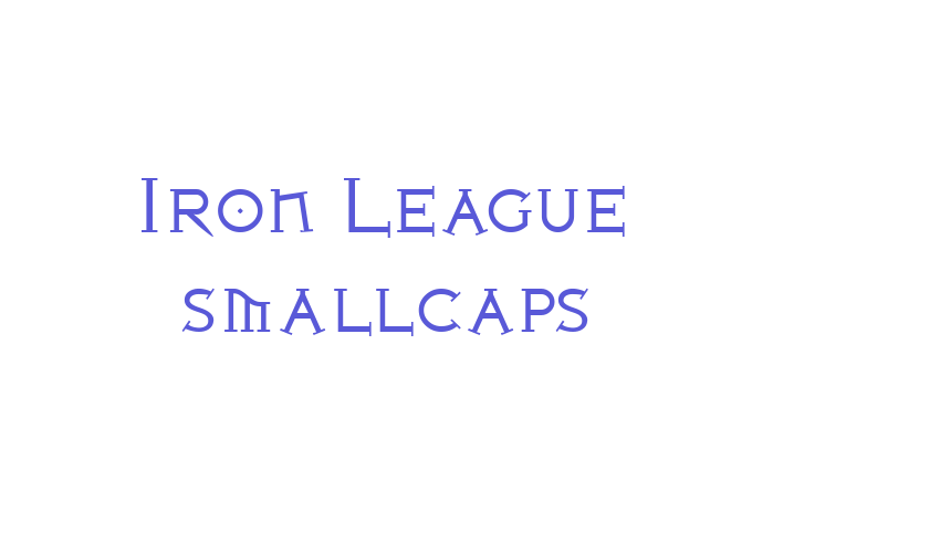 Iron League smallcaps Font