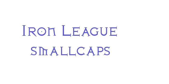 Iron League smallcaps Font Download