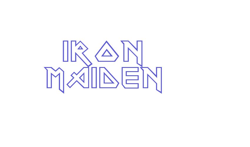 Iron Maiden Font Download