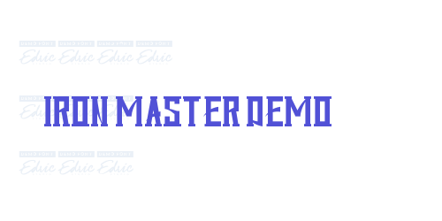 Iron Master Demo-font-download