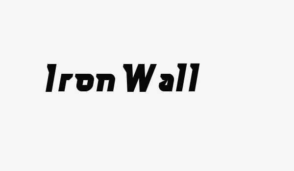 Iron Wall Font