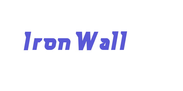 Iron Wall Font