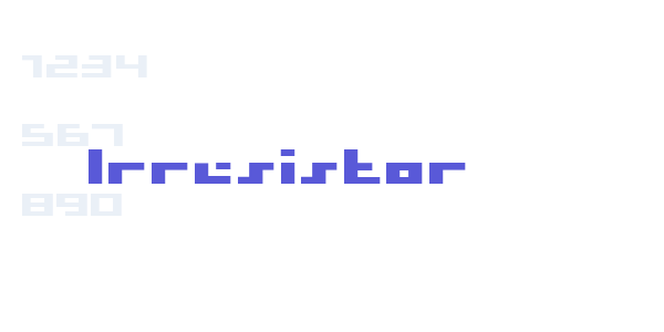 Irresistor font free