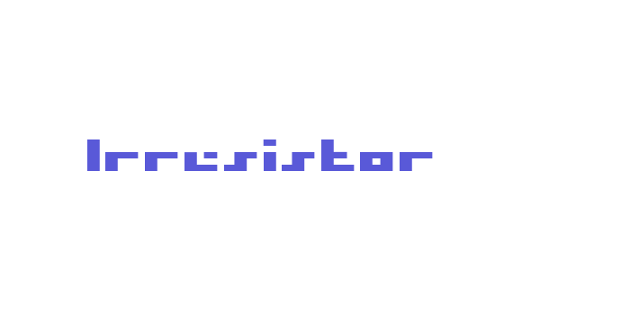 Irresistor Font Download