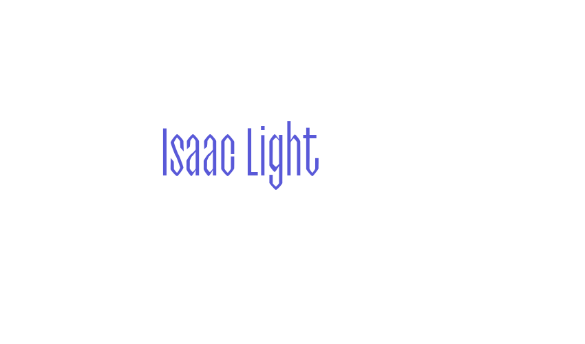 Isaac Light Font