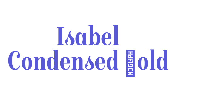 Isabel Condensed Bold Font Download