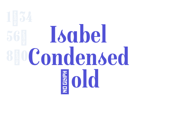 Isabel Condensed Bold
