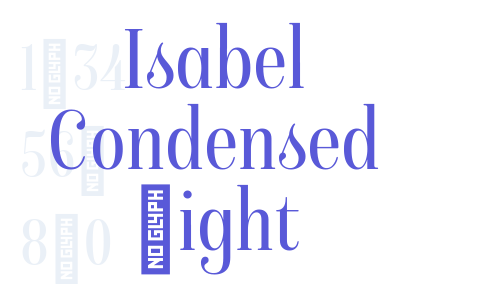 Isabel Condensed Light Font Download