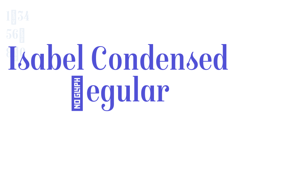 Isabel Condensed Regular-font-download