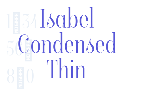 Isabel Condensed Thin Font Download