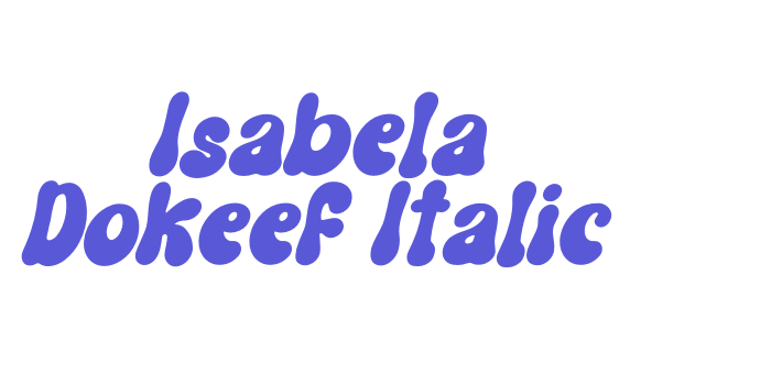 Isabela Dokeef Italic Font Download