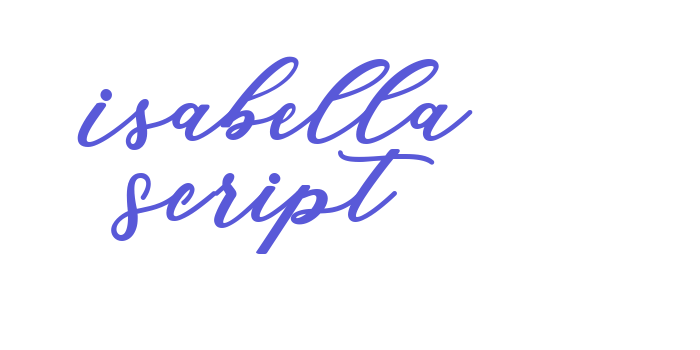 Isabella Script Font Download