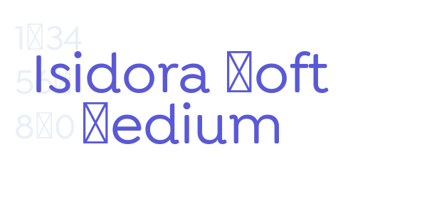 Isidora Soft Medium font free