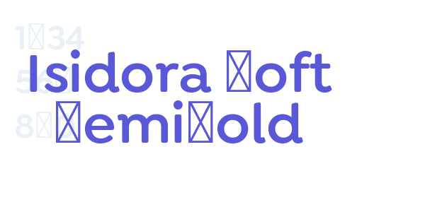 Isidora Soft SemiBold font free