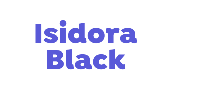 Isidora Black Font