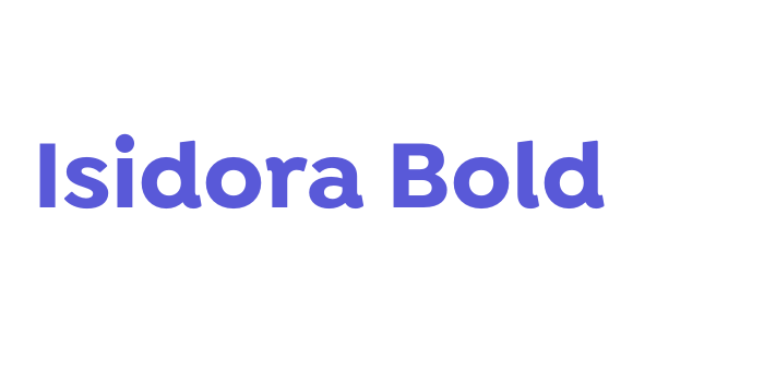 Isidora Bold Font Download