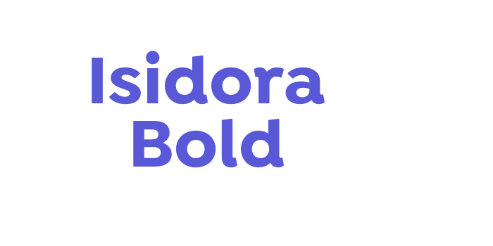 Isidora Bold Font