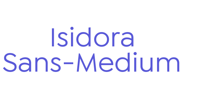 Isidora Sans-Medium Font Download