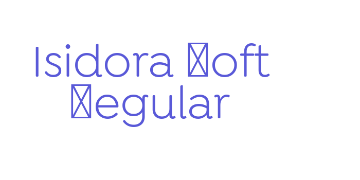 Isidora Soft Regular Font Download