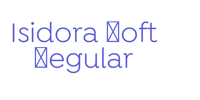 Isidora Soft Regular Font