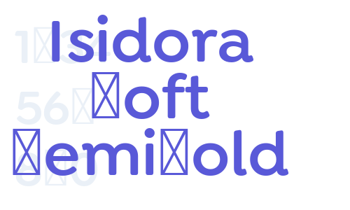 Isidora Soft SemiBold Font Download