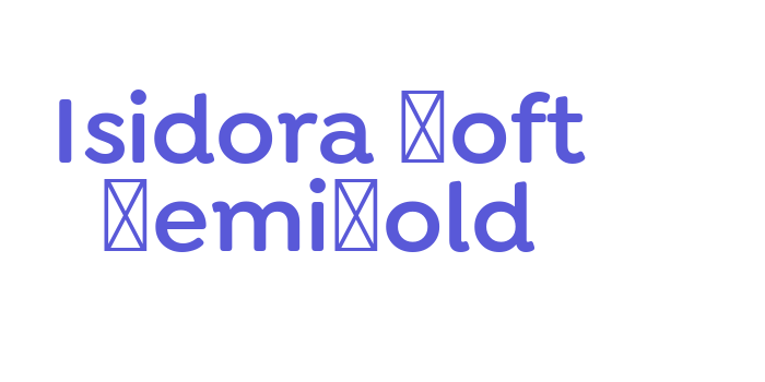 Isidora Soft SemiBold Font Download