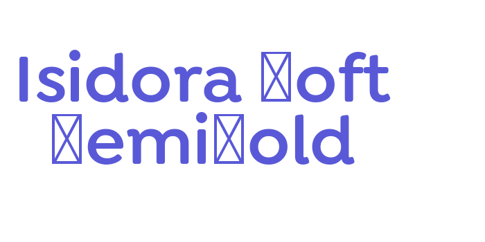 Isidora Soft SemiBold Font