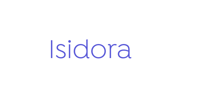 Isidora Font Download