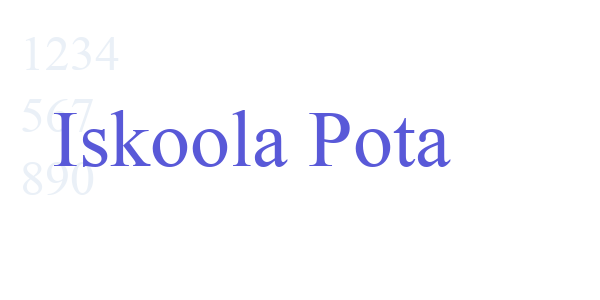 Iskoola Pota font free