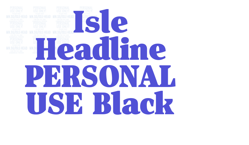 Isle Headline PERSONAL USE Black-font-download