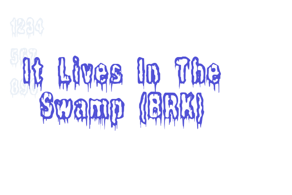 It Lives In The Swamp (BRK) Font Download