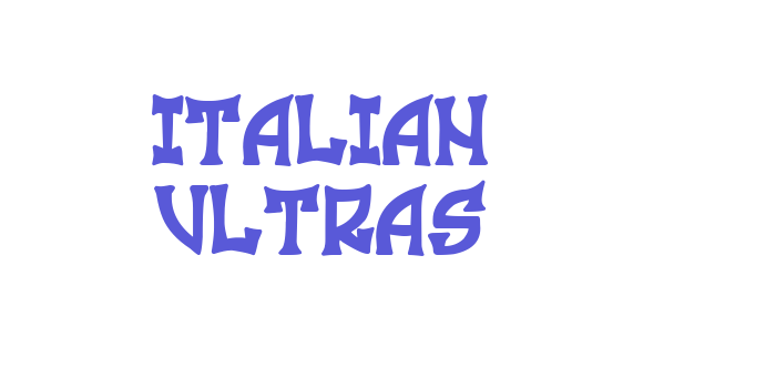 Italian Ultras Font Download