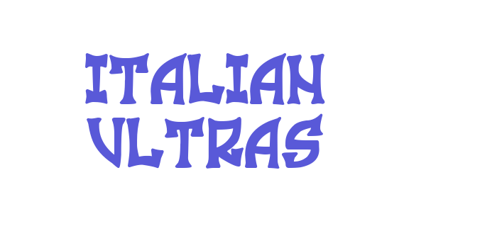 Italian Ultras Font