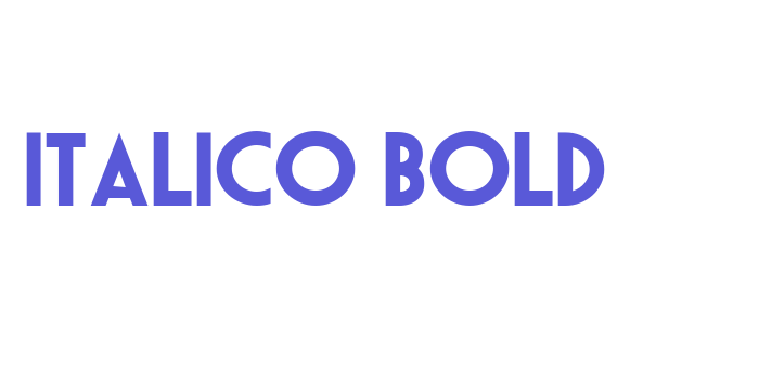 Italico bold Font Download