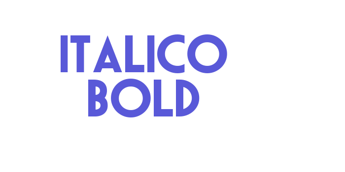 Italico bold Font