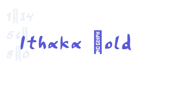 Ithaka Bold font free