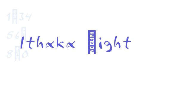 Ithaka Light font free