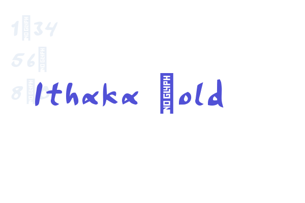 Ithaka Bold Font Download