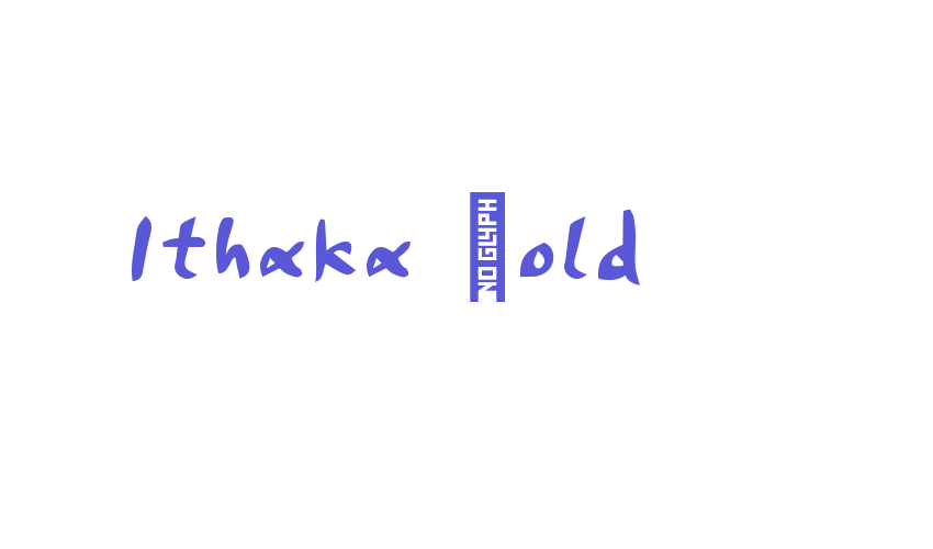 Ithaka Bold Font